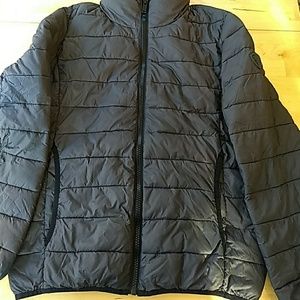 Men's Guess Black Winter Coat with Removeable Hood